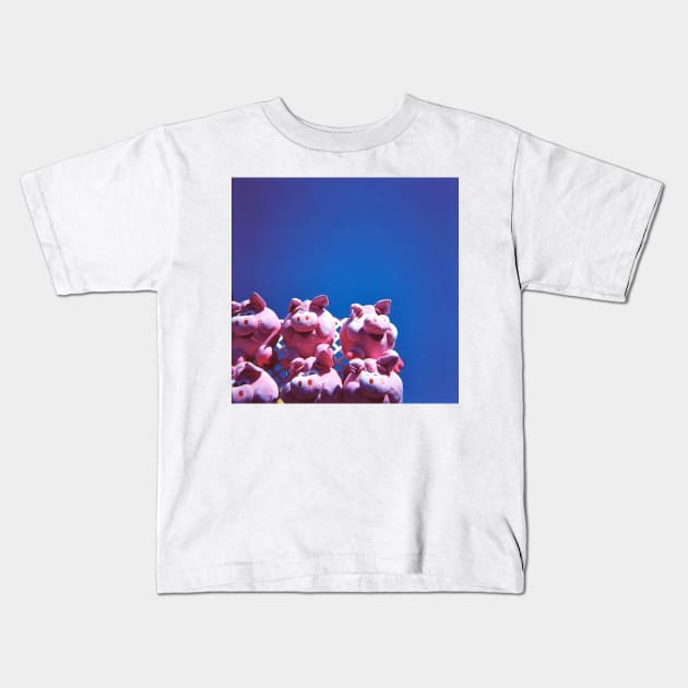 Pig Prizes on the Midway #2 - Diana Medium Format Photograph Kids T-Shirt by ztrnorge